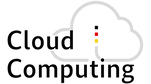 Das Bild stellt das Logo für das Thema Cloud Computing dar. Es besteht aus einer Wolke, drei Quadraten in den Farben schwarz, rot und gelb und dem Schriftzug Cloud Computing.